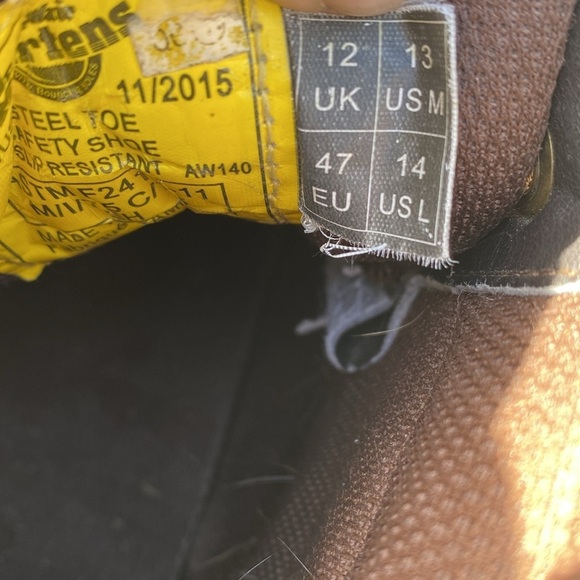 Dr. Martens steel toe work boots men’s size 13 style 16935 DM 315 - Picture 15 of 15